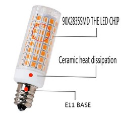 e11 led Bulb 100w Equivalent dimmable,Warm White Pack of 4 Warm White