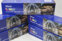 Lot 5x 30cm 24-Tube LED Meteor Shower Icicle Rain Drop String Christmas Lights
