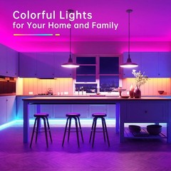 TJOY 100 ft LED Strip Lights with 44 Key Remote, 100ft, Multicolor