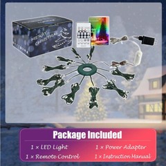Christmas Tree Waterfall String Lights RGB Outdoor/Indoor Waterproof Smart Fairy