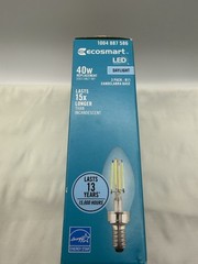40-Watt Equivalent B11 Candle Dimmable LED Bulb Daylight 3ct