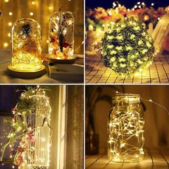 Outdoor Solar Fairy String Lights Copper Wire Waterproof Garden Decor 2x 100 LED