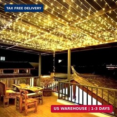 Battery Operated LED String Lights 33FT 80 LEDs Waterproof Warm White Decor