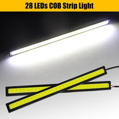 12PCS 12V LED Interior Light Bar, Waterproof 28 Leds COB Strip Light