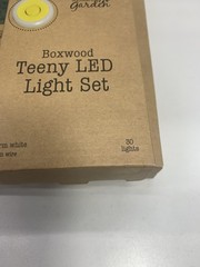 Boxwood Vines with Fairy Lights Battery Operated 30 Lights Warm White 10ft (x3)