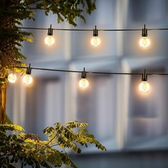 Energy Saving LED String Lights Outdoor Waterproof Warm White 30 Sockets New