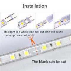 New Patent 110V 2835-120 Waterproof IP68 strip light No power supply needed! 65K