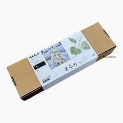 IKEA STRÅLA LED String Garland battery-operated Eucalyptus Artificial 118⅛” NEW