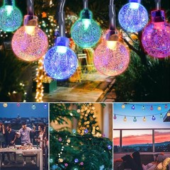 50LED Solar String Lights Patio Party Yard Garden Wedding Waterproof Outdoor