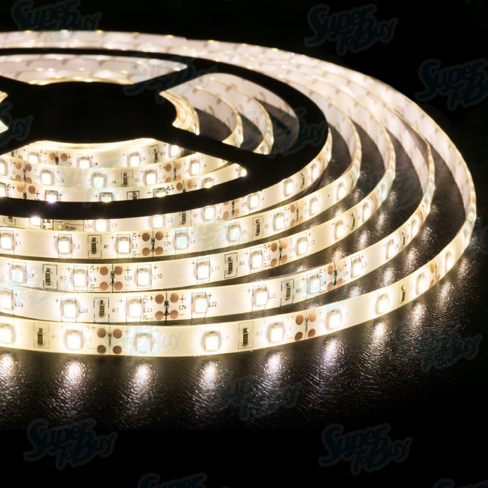Warm White 300 LED 3528 SMD 5M Flexible Strip Light Waterproof DIY Super Bright