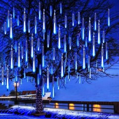 288 LED Solar Lights Meteor Shower Rain Tree String Light Garden Party Outdoor
