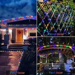 Solar Rope Lights Outdoor Waterproof LED PVC Tube Fairy String Light Garden xmas
