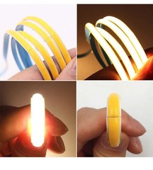 16FT 12V 24V COB LED Strip 10mm 8mm Flexible Tape DIY Bar Lights for Home House