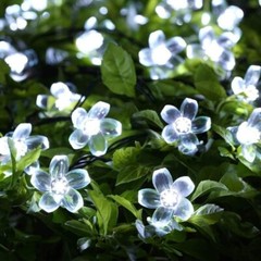 Outdoor Waterproof Solar String Flower Lights Fairy Light Decorations 8 Models
