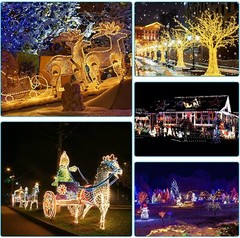 Solar String Lights Outdoor Rope Lights 100led 33ft For Garden Fence Patio Yard