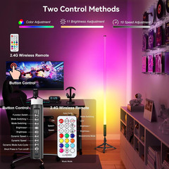 4 Pack RGB DJ Tube Lights 4Ft LED Video Stick Lights with Stand 5000Mah Battery