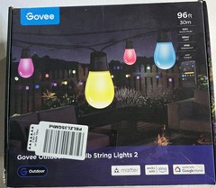 Govee Bulb S14 Outdoor String Lights 2, 96ft Smart RGBIC H702B