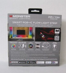 New Monster 25 Ft. Sound Reactive Color Flow Indoor LED RGB+IC Smart Light Strip