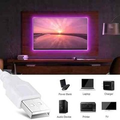 16.4ft LED TV Backlight Strip – USB Light Strip for 32–80 Inch TVs and Monitors