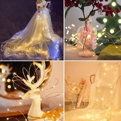 4 Pack LED Fairy Lights with Timer Battery Operated,3M 30 LED Firefly Lights …