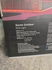Govee Outdoor Strip Light H6176 RGBIC Wi-Fi Smart App Control 98.4ft Open Box
