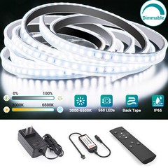 Novostella 13.2ft LED Strip Light Waterproof Tunable Warm/Daylight Waterproof