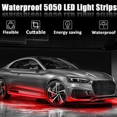 6PCS 12V 12″ 1FT 15SMD Flexible LED Strip Light Waterproof For Car Truck Boat US