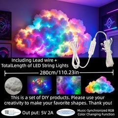Thunder cloud Light Smart Light Supports Music Synch