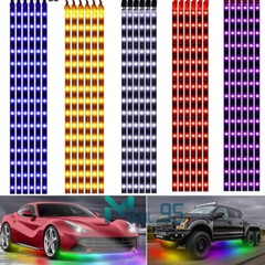 12″ 15 LED Flexible Waterproof LED Strip Light for Car Interior & Exterior Decor