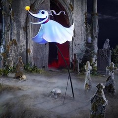 Zero Nightmare Before Christmas 4.5 FT LED Halloween Decoration Yard Decor