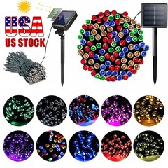 100-400 LED Solar Power String Fairy Lights Garden Outdoor Party Christmas Lamps
