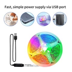12LEDs/m Smart RGB LED Strip Lights with App Remote Control for Room