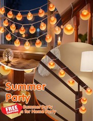 SUNSGNE 8.5ft Seashell String Lights