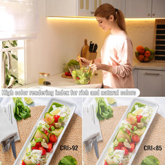 LED Strip Lights 6Ft, Warm White COB LED Light Strip USB Powered, Dimmable 2700K