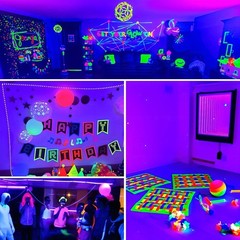 USB LED Strip Light 9.8ft 3M Purple UV Black Light with Switch for Game Room