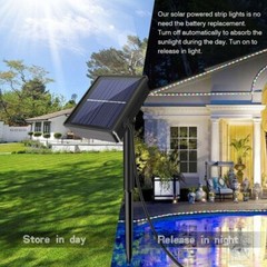 Solar LED Strip Light Flexible Lamp Outdoor Garden Home Patio 150/300 led