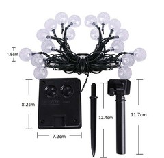 50LED Solar String Lights Patio Party Yard Garden Wedding Waterproof Outdoor
