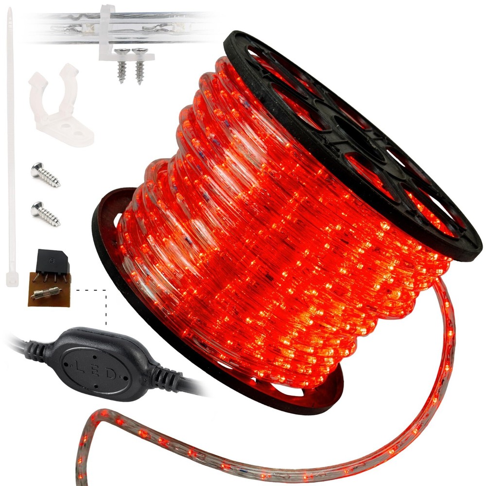 10/25/50/100/150FT Red Thick LED Rope Lighting Accent Indoor Outdoor Xmas Tree