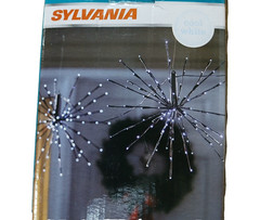Sylvania 100 LED Starburst Light Set of 4 Cool White 8 Modes Outdoor Holiday