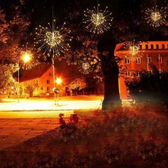 4 Pack Hanging Starburst Light, 150 LED String Light Bouquet Shape Firework Batt