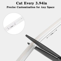 1M 12W Adhesive LED COB Strip Light 110V 120V Cold White 6000K 3.28 FT Flexib…