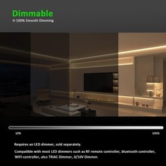 5V Ultra Thin Narrow 2mm 480 LEDs/m COB LED Strip Flexible Linear Light Tape