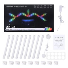 Smart Linkable LED Bar WiFi BT RGBW 44 Scene 6 Music, with Alexa Google Tuya