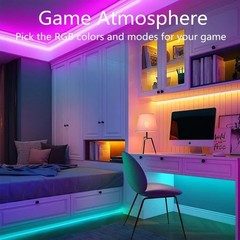 100Ft LED Neon Rope Lights with App and Remote Control, IP65 Waterproof Neon Str