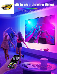 TV LED Backlight with Camera for 55-65 Inch Screens, 13Ft LED Strip Lights Sync