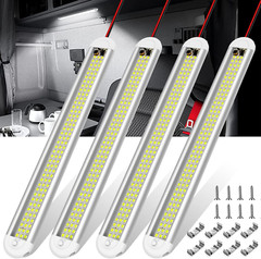 12V LED Interior Light Bar – 120 LEDs, 1500LM, On/Off Switch (4 Pack)