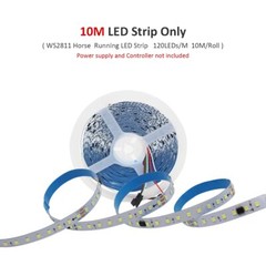 DC24V 10M WS2811 Horse Race LED Strip 2835 120Led/m Running Water Flowing Light