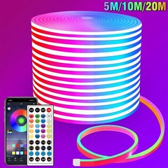 NEW 5M/10M/20M LED Neon RGB strip stripe flex tube strip light outdoor lighting