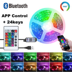 Color RGB 5050 LED Strip Bluetooth Tape Decor for Room LED 10M 15M 20M 30M PC TV