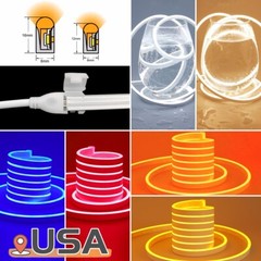 110V Flexible LED Neon Rope Lights Waterproof Strip Light for In/Outdoor Home